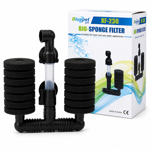 Bluepet XF-230 Bio-Sponge Filter – Dual Sponge Aquarium Filter