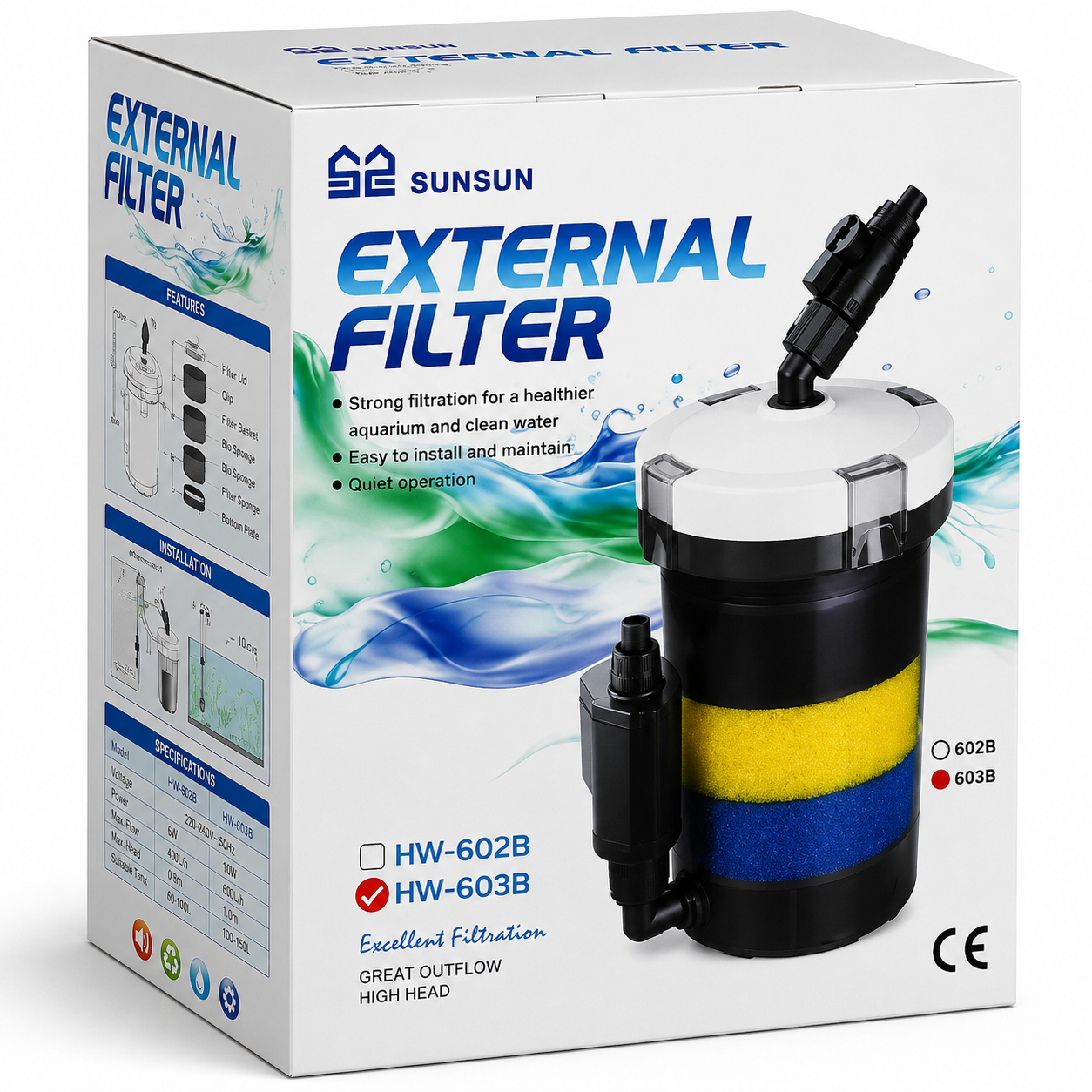 SunSun HW603 Pre Filter – Queensaqua