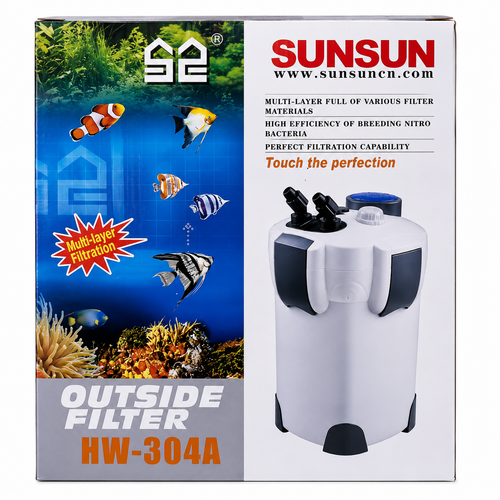 SunSun HW-304A Canister Filter – 2000L/H 4-Stage | High Flow Aquarium Filter