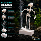 Dancing Skeleton Aquarium Ornament , Fun & Unique Air-Powered Aquarium Decoration