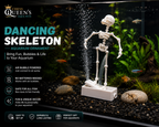 Dancing Skeleton Aquarium Ornament , Fun & Unique Air-Powered Aquarium Decoration