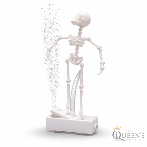 Dancing Skeleton Aquarium Ornament , Fun & Unique Air-Powered Aquarium Decoration