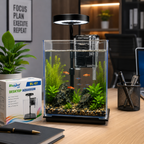 Bluepet BL-07 Desktop Aquarium with LED Light & Filter | Nano Fish Tank
