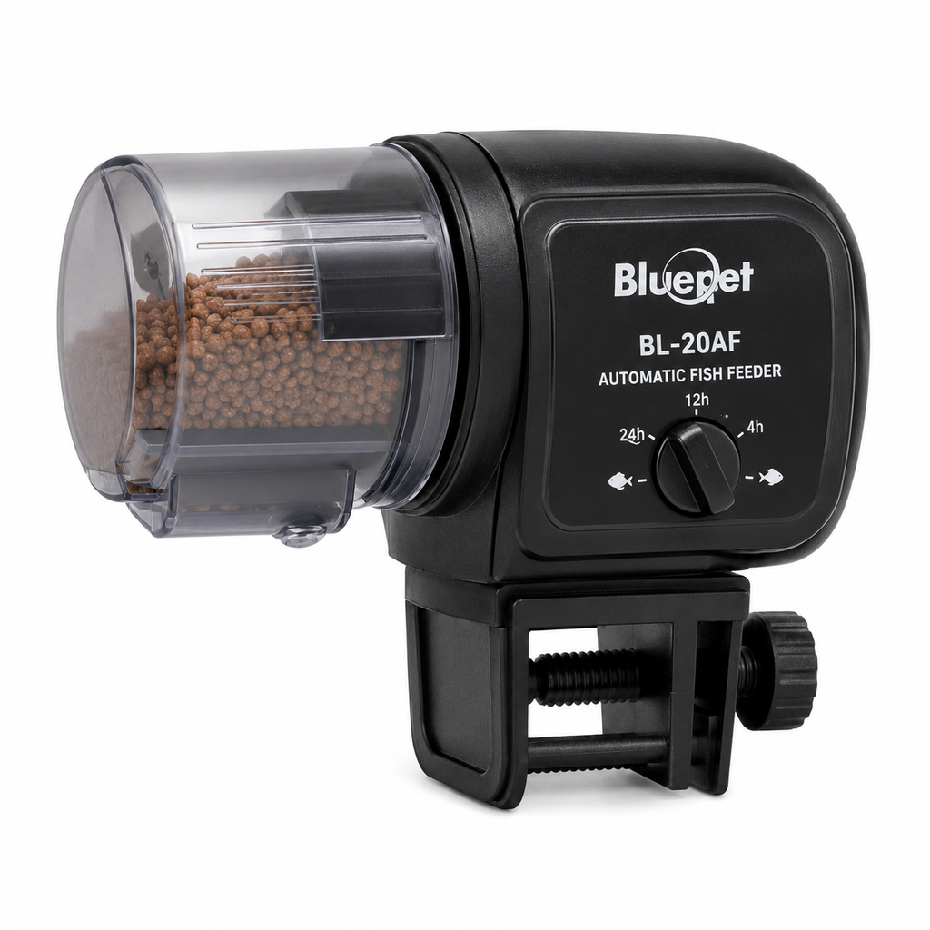 Bluepet BL-20AF Timed Automatic Fish Feeder | Digital LCD Auto Fish Food Dispenser for Aquarium