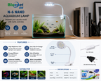 Bluepet N-6 Nano Aquarium LED Lamp | 2.5W Clip-On LED Light for Nano Aquariums