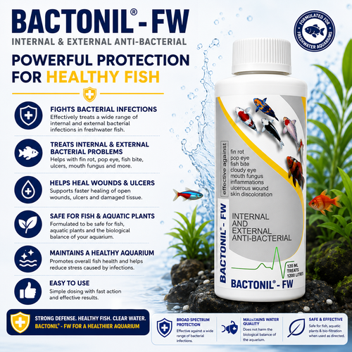 Aquatic Remedies Bactonil FW – Anti Bacterial Medication for Freshwater Aquarium Fish