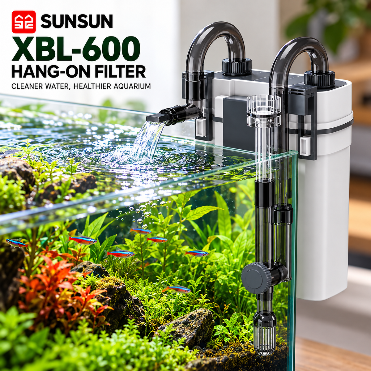 SUNSUN XBL-600 Hang-On Filter – 500 L/H