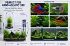 Bluepet BL-10V Floating Aqua Tower Aquarium with LED & Filter | Nano Aquarium Kit