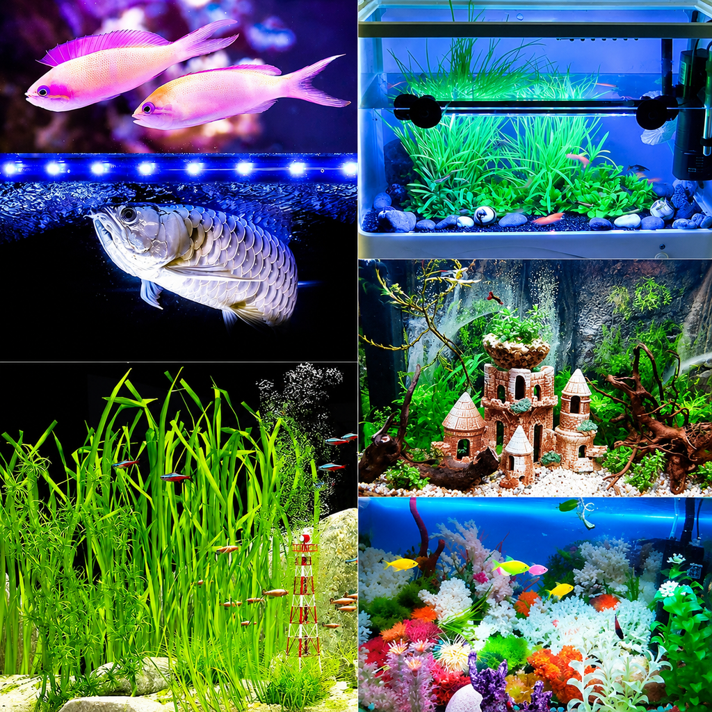 BLUE PET T4-40 Changing LED Light for Aquarium