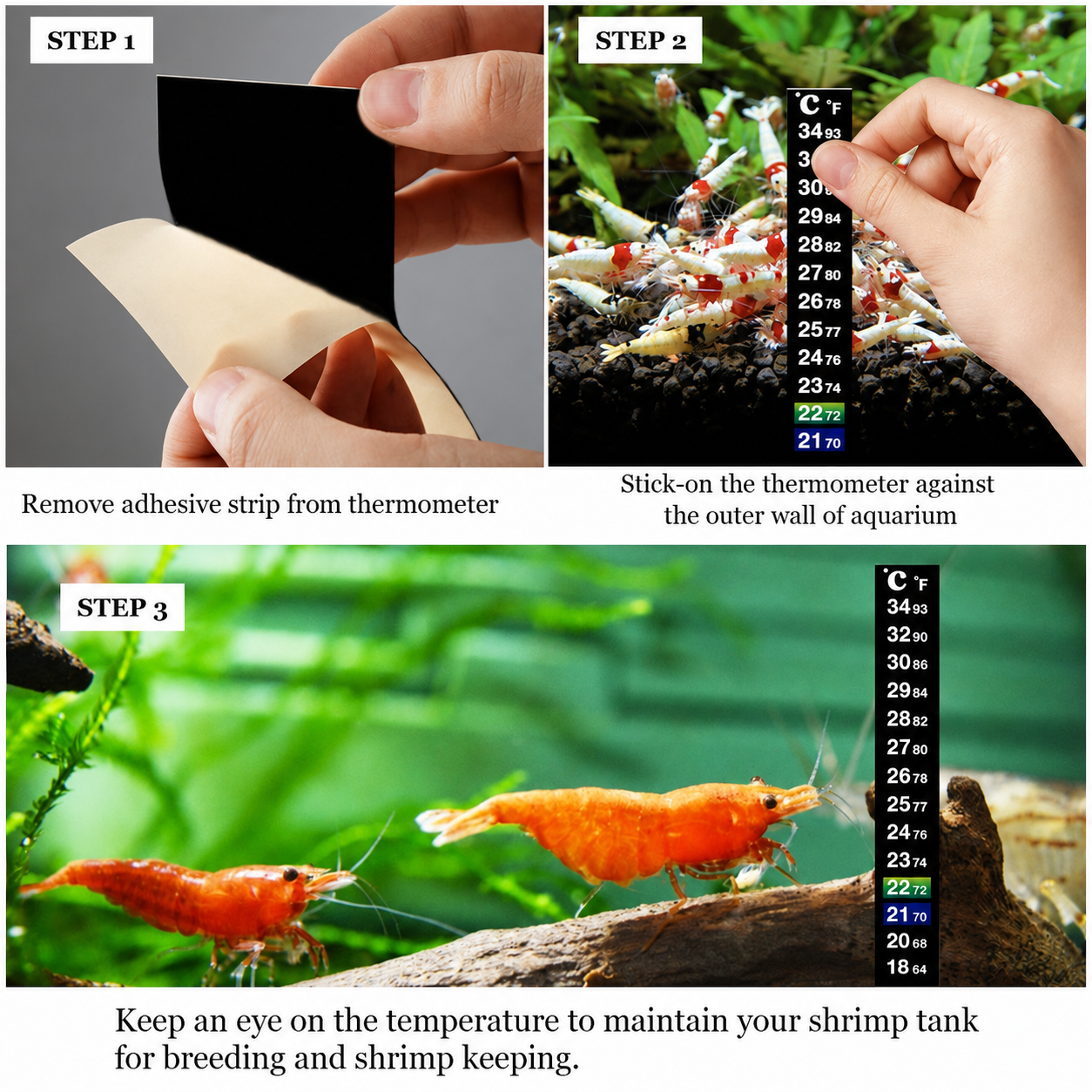 Boyu BT-05 Digital Aquarium Thermometer - Wireless Sticker