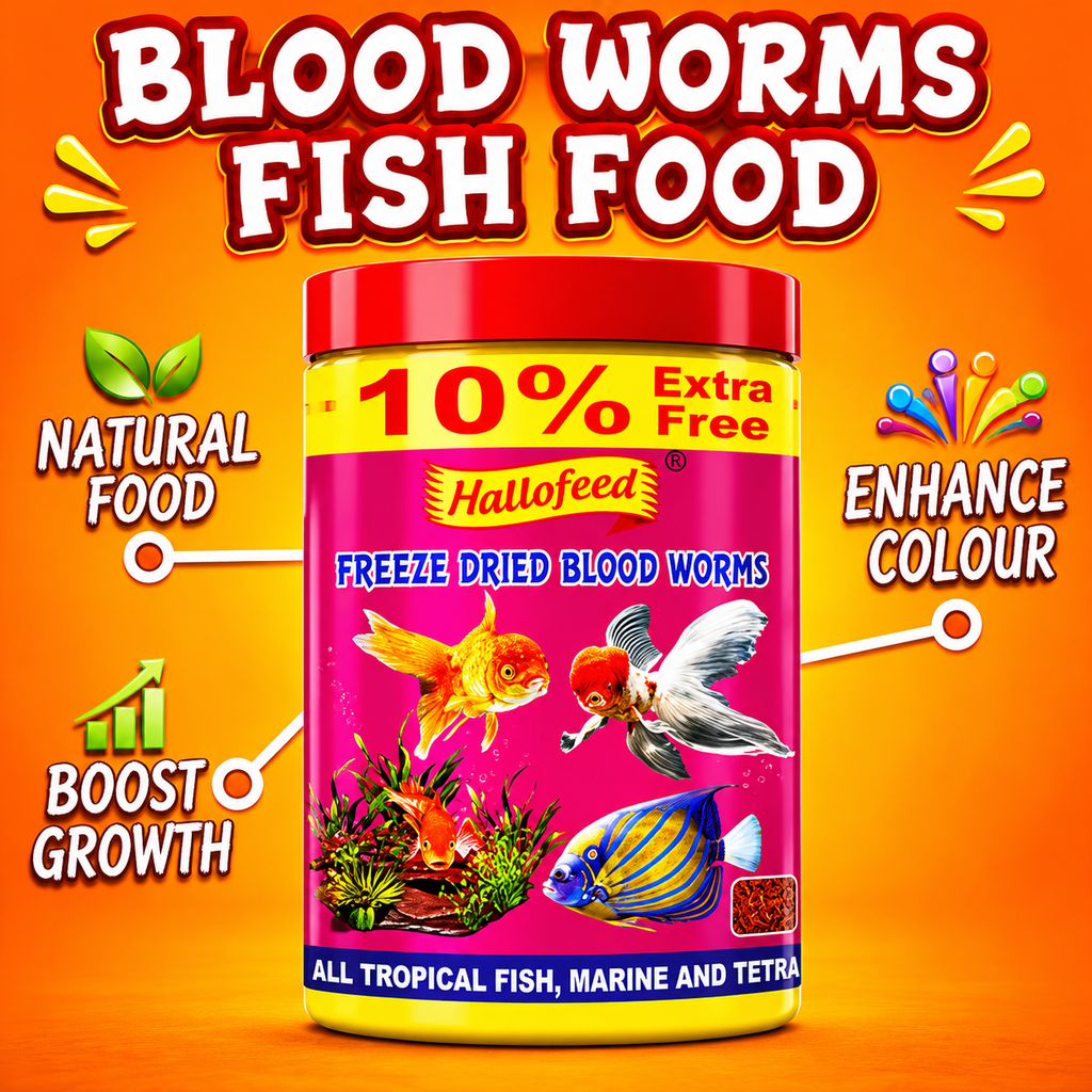 Hallofeed Freeze-Dried Blood Worms