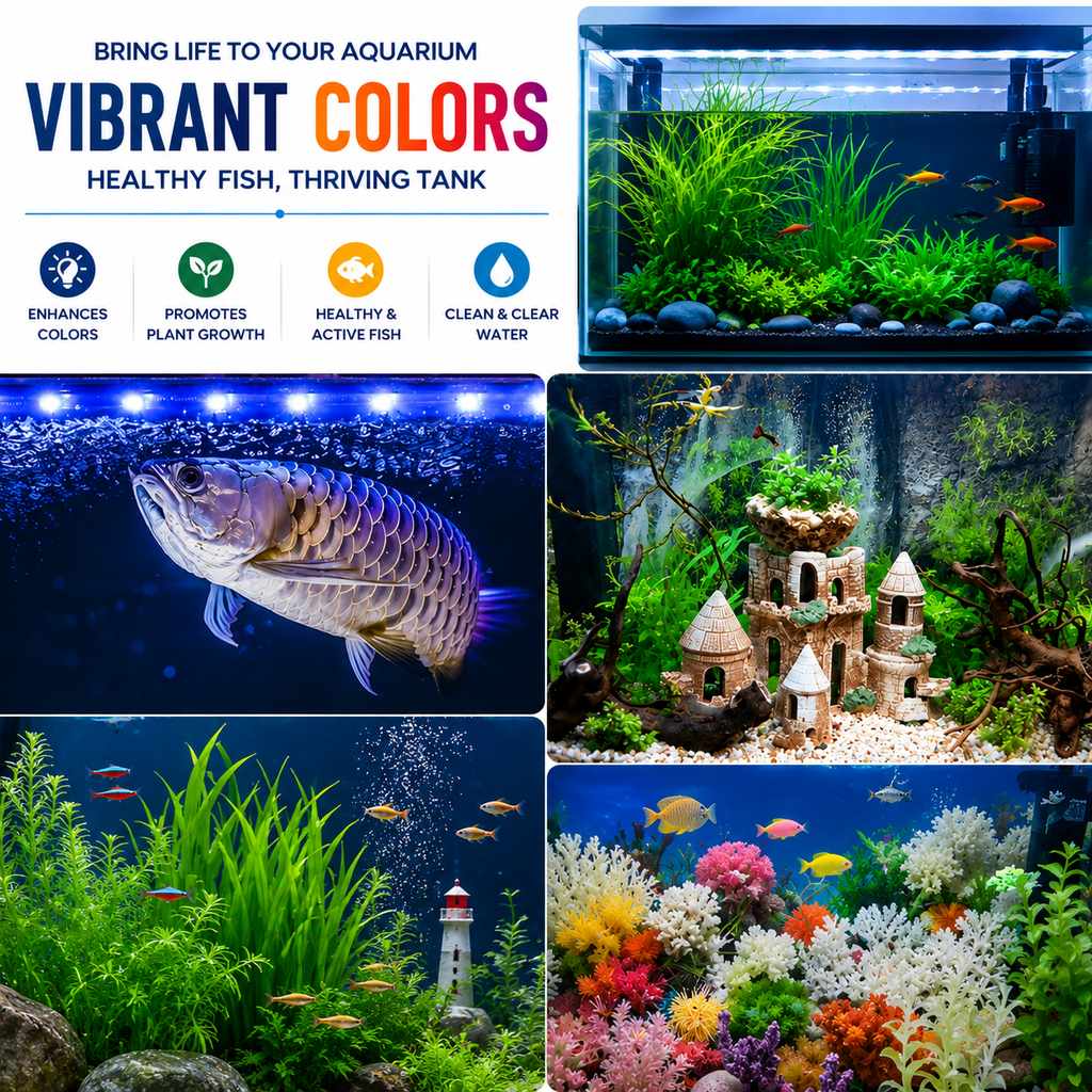 BLUE PET T4-40 Changing LED Light for Aquarium