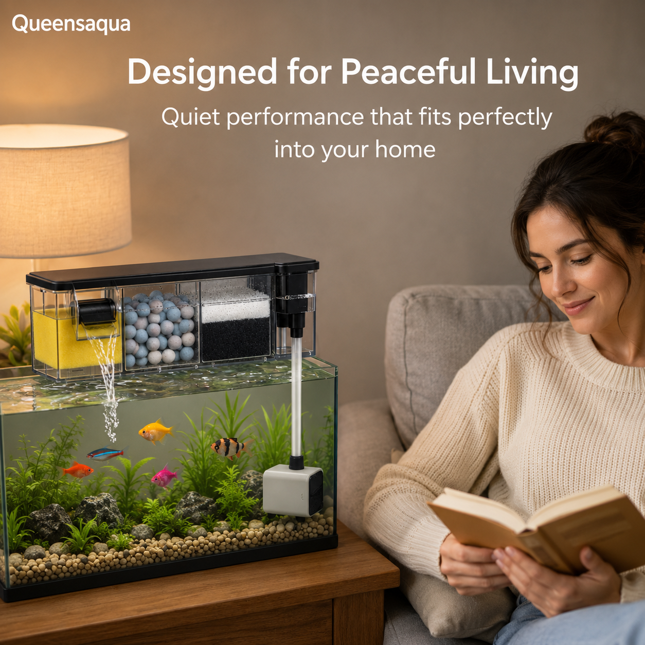 Blue Pet BL-772W Multi-Section Bio Top Filter 8W 600L/H