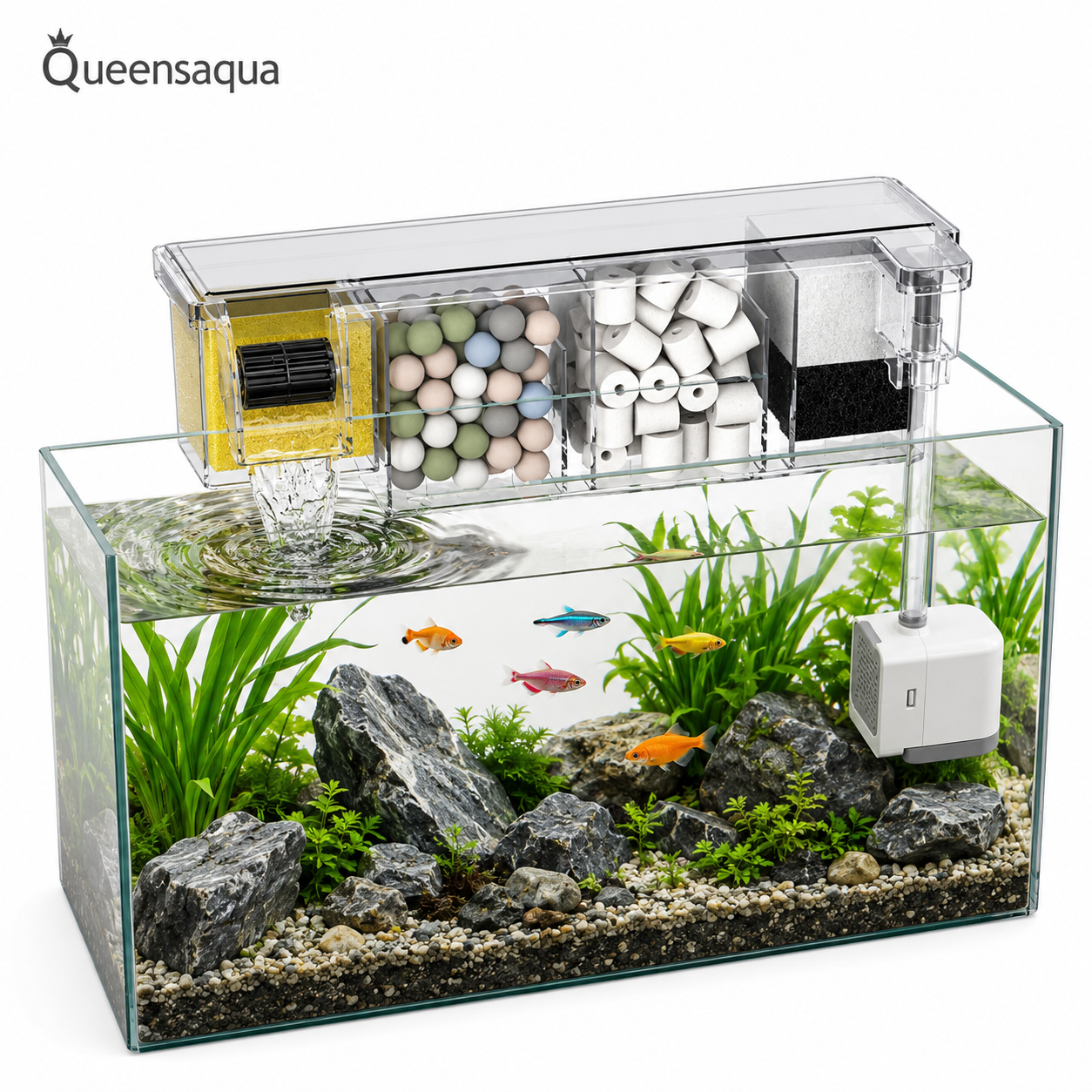 Blue Pet BL-773W Multi-Section Bio Top Filter 10W 700L/H
