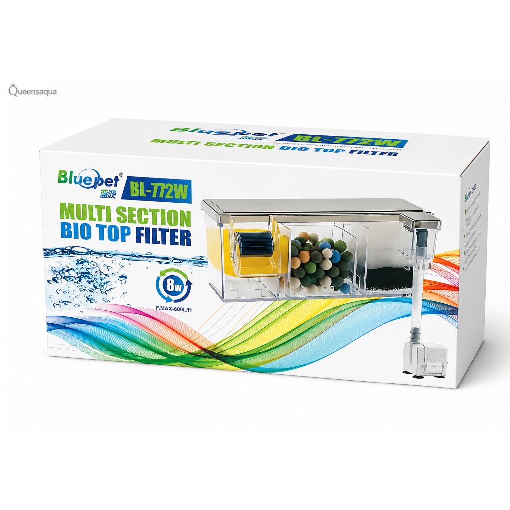 Blue Pet BL-772W Multi-Section Bio Top Filter 8W 600L/H