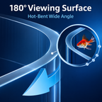 1.15 Feet Curved Glass Aquarium – 35cm Seamless Fish Tank