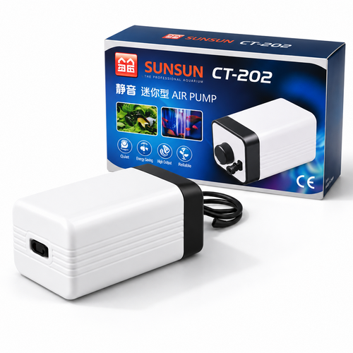 SunSun CT-202 Dual Outlet Air Pump - Adjustable Silent Aerator