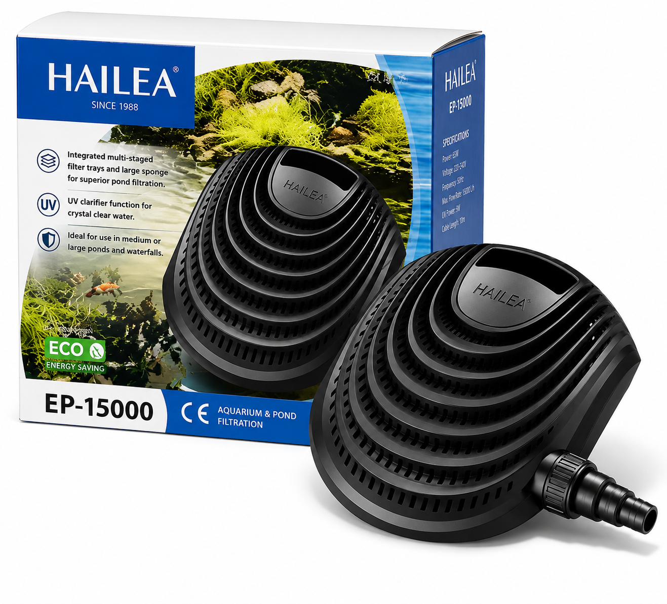 Hailea EP-15000 Pond Pump - 15000L/H Wet/Dry Pump