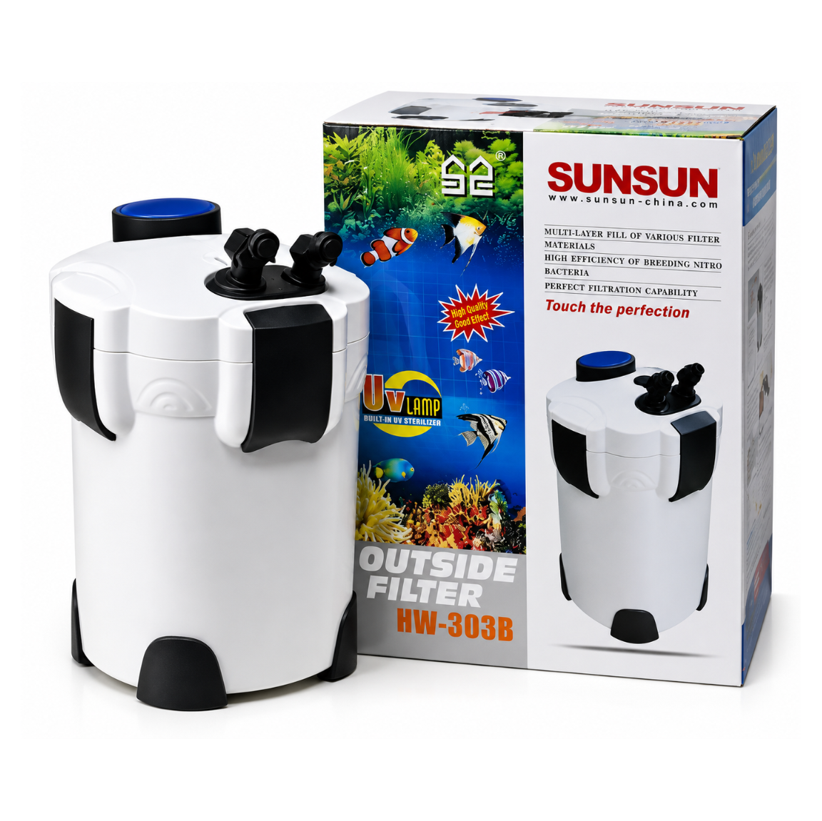 SunSun HW-303B External Canister Filter with 9W UV