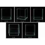 Extra Clear Betta Fish Tank 4.5L (6x6x8 Inch) – 4mm Glass