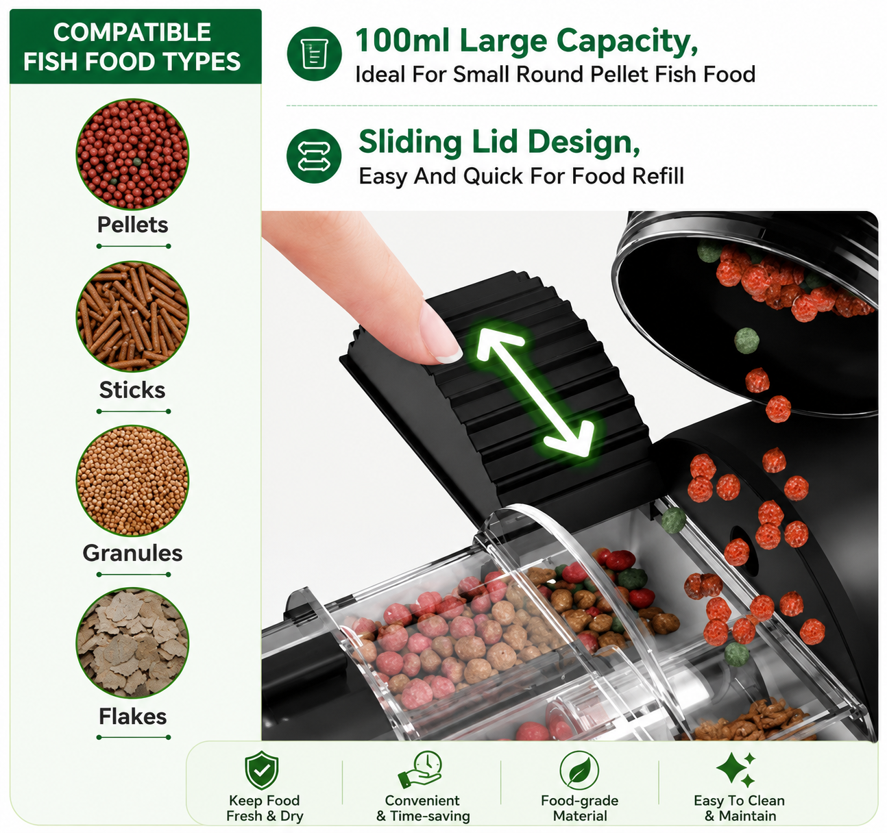 SunSun Food Timer – Automatic Fish Feeder for Aquariums
