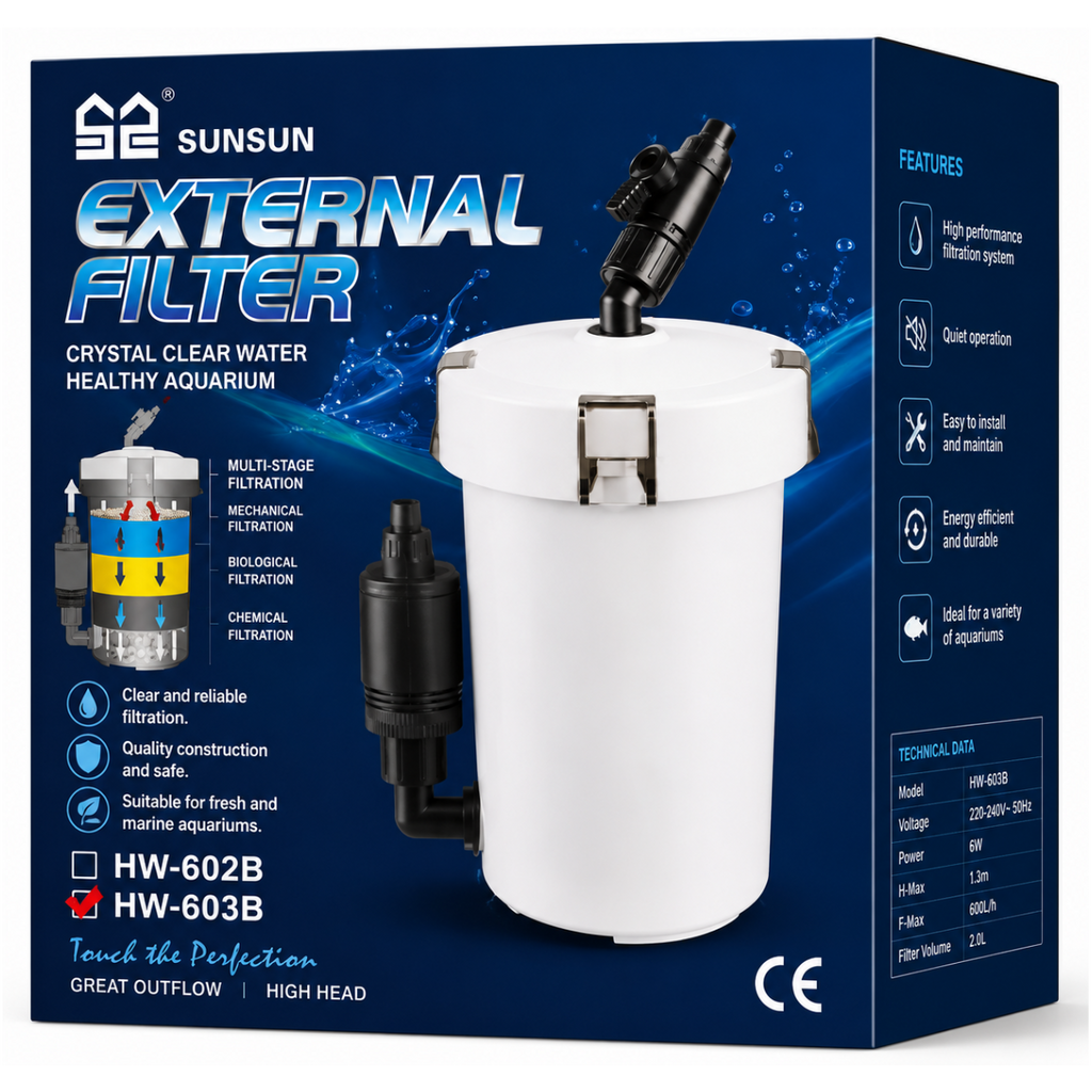 SunSun HW-603B Mini External Canister Filter