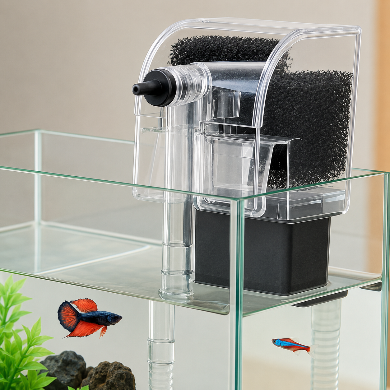 Blue Pet BLH-301 Hang-On Aquarium Filter 3W – 180L/H