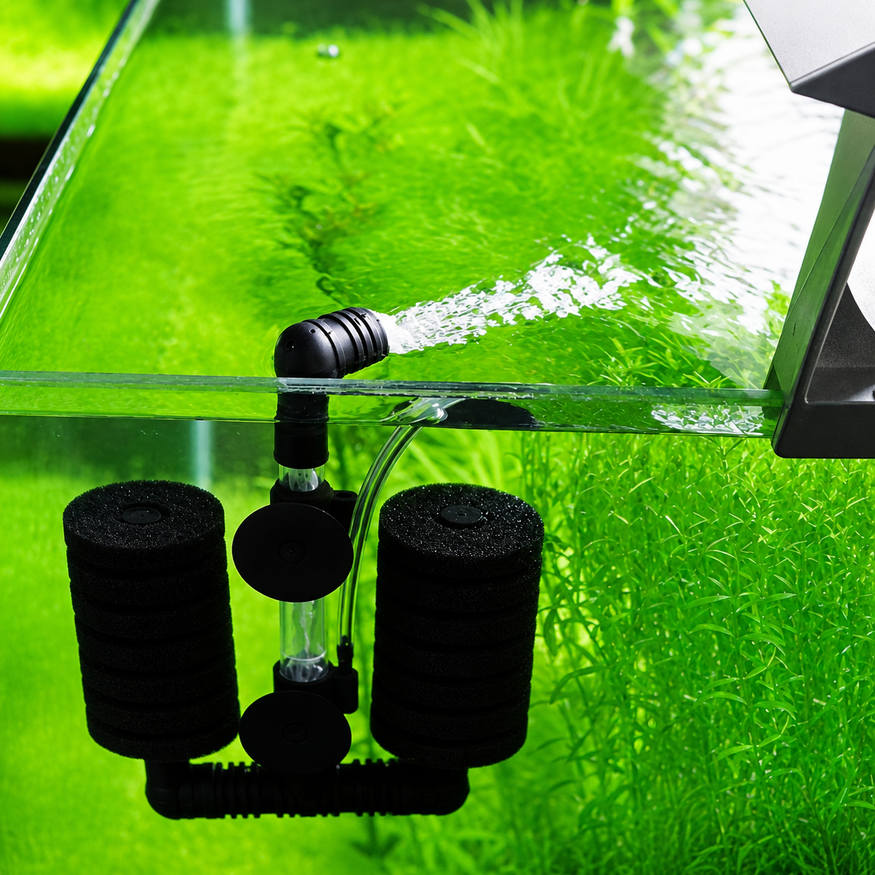 XY-2831 Aquarium Sponge Filter – Double Sponge Filtration
