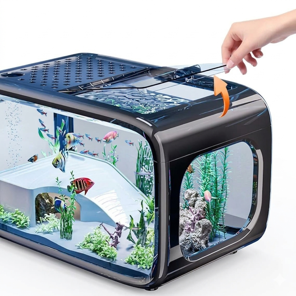 Bluepet TP-40TV Retro TV Style Aquarium