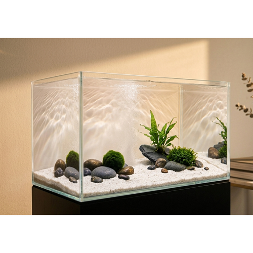 1.15 Feet Curved Glass Aquarium – 35cm Seamless Fish Tank