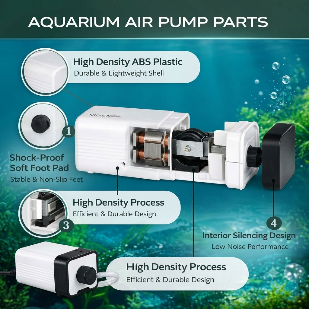 SunSun CT-101 Silent Aquarium Air Pump