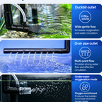 SUNSUN YBF-500 Aquarium Hang On Filter | Powerful External Fish Tank Filter