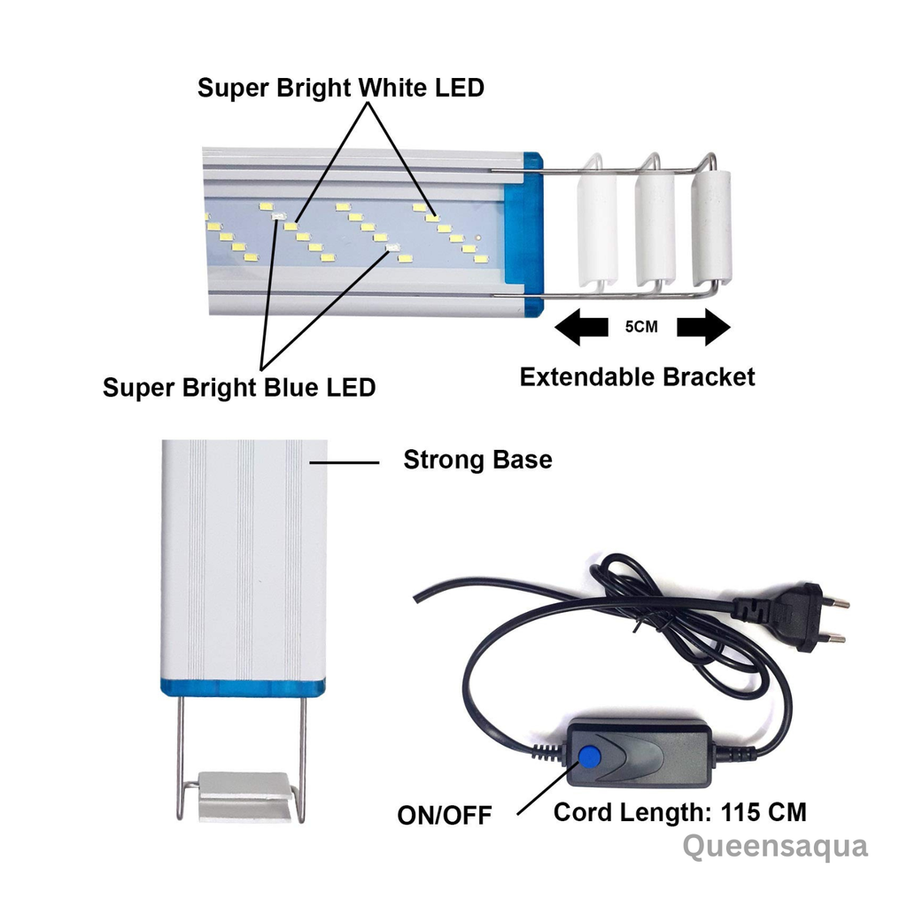 Blue pet BR-50 Bracket Adjustable Aquarium Light