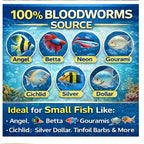 Pearl Pellets Dried Bloodworms 60g | Natural High Protein Fish Treat