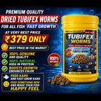 Pearl Pellets Freeze Dried Tubifex Worms 60g | High Protein Natural Fish Treat