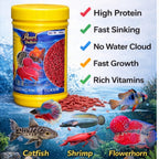 Pearl Pellets Blood Worms Sticks 100g | High Protein Fish Food