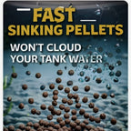 Pearl Pellets Carnivorous Sinking Fish Food 100g | 45% High Protein Monster Fish Food