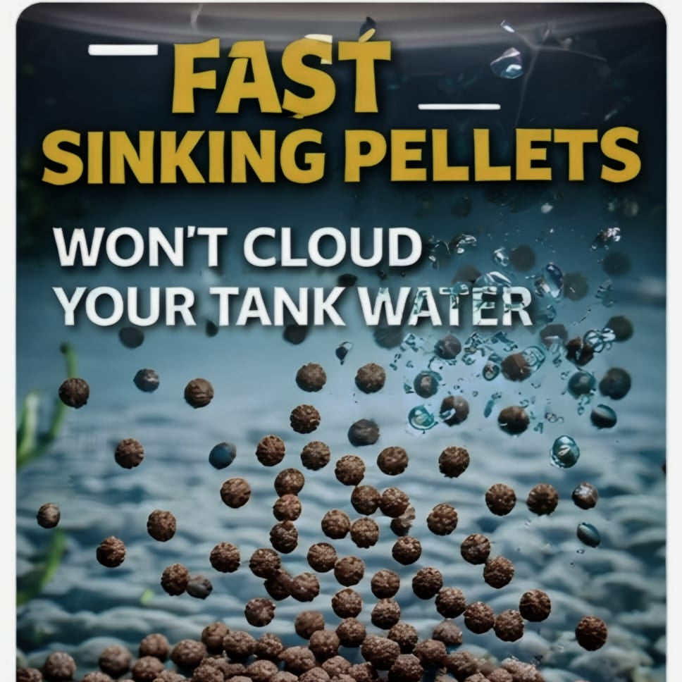Pearl Pellets Carnivorous Sinking Fish Food 100g | 45% High Protein Monster Fish Food