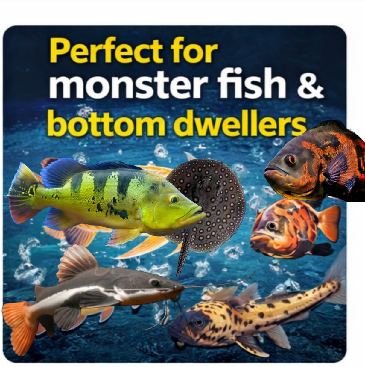 Pearl Pellets Carnivorous Sinking Fish Food 100g | 45% High Protein Monster Fish Food