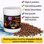 Pearl Pellets Carnivorous Sinking Fish Food 100g | 45% High Protein Monster Fish Food