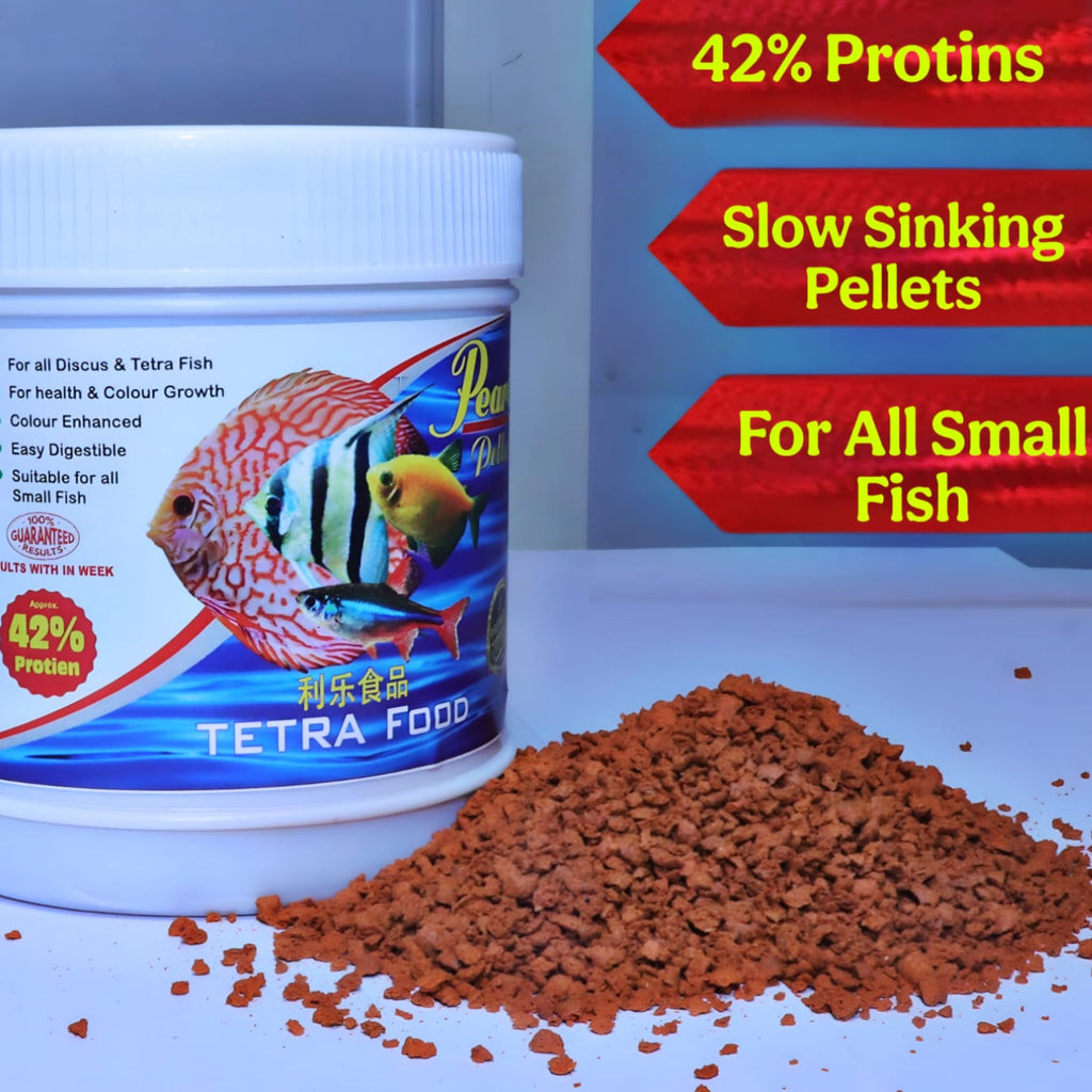 Pearl Pellets Discus & Tetra Colour Food 100g | Premium Color Enhancing Fish Food