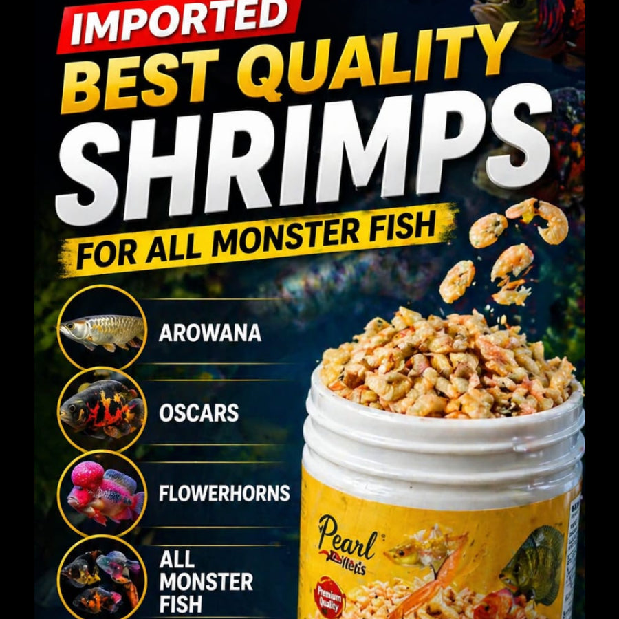 Pearl Pellets Freeze Dried Shrimps (Unsalted) 40g | Natural High Protein Fish Treat